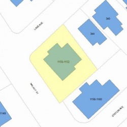 1152 Walnut St, Newton MA 02461-1229 plot plan