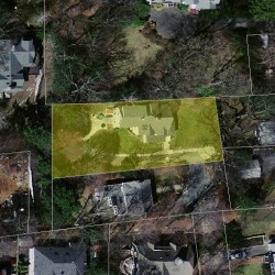 32 Webster Ct, Newton MA 02459-1755 aerial view