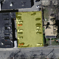 115 Washington Park, Newton MA  02460-1917 aerial view