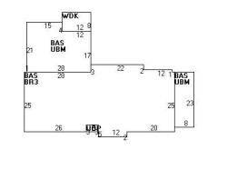252 Upland Ave, Newton MA 02461-2003 floor plan