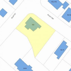 182 Elliot St, Newton MA 02464-1250 plot plan