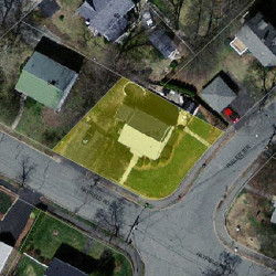 16 Hatfield Rd, Newton MA  02465-1213 aerial view