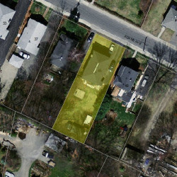 45 Adams Ave, Newton MA  02465-1001 aerial view