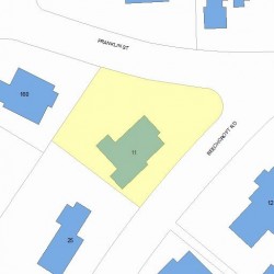 11 Beechcroft Rd, Newton MA 02458-2403 plot plan