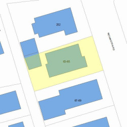 65 Withington Rd, Newton MA 02460-2037 plot plan