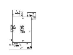 16 Highland Park, Newton MA 02460-1812 floor plan