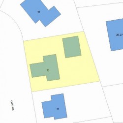 15 Ohio Ave, Newton MA 02464-1320 plot plan