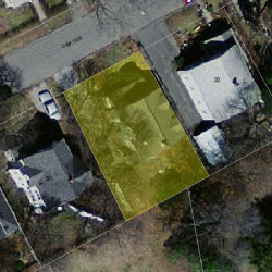 24 Oak Ter, Newton MA 02461-1409 aerial view