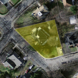 74 Clark St, Newton MA  02459-2428 aerial view