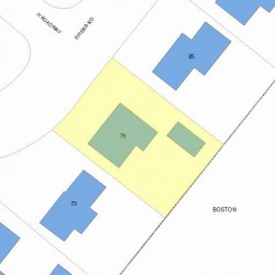 79 Spiers Rd, Newton MA 02459-3716 plot plan