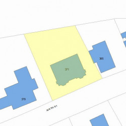 371 Austin St, Newton MA 02465-2526 plot plan
