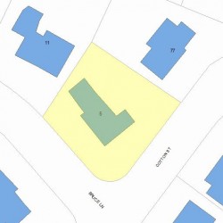 5 Bruce Ln, Newton MA 02458-2615 plot plan
