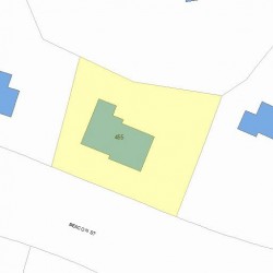 455 Beacon St, Newton MA 02459 plot plan