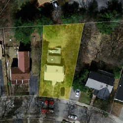 31 Champa St, Newton MA 02464-1224 aerial view
