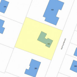 195 Beethoven Ave, Newton MA 02468-1731 plot plan