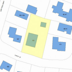 181 Cabot St, Newton MA 02458-2537 plot plan