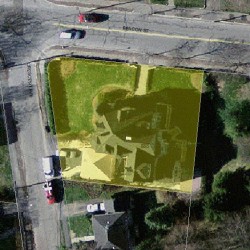 888 Beacon St, Newton MA  02459-1801 aerial view