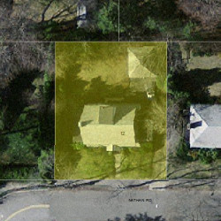 12 Nathan Rd, Newton MA  02459-1105 aerial view
