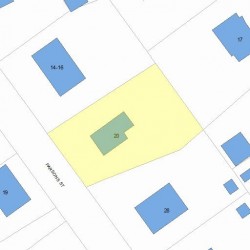20 Parsons St, Newton MA 02465-2136 plot plan