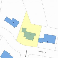 26 Greylock Rd, Newton MA 02465-2704 plot plan
