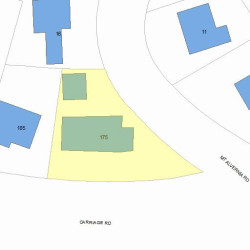 175 Commonwealth Ave, Newton MA 02459 plot plan