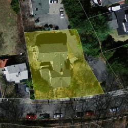15 Thurston Rd, Newton MA  02464-1242 aerial view