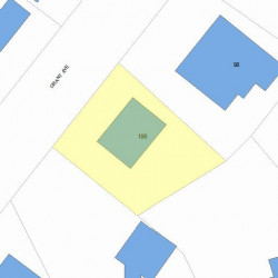 106 Grant Ave, Newton MA 02459-1347 plot plan
