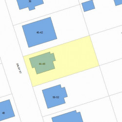 46 Dalby St, Newton MA 02458-1031 plot plan