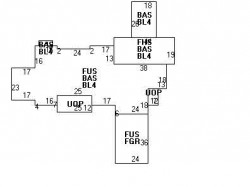 44 Sylvan Ave, Newton MA 02465-3016 floor plan