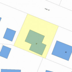 37 King St, Newton MA 02466-1214 plot plan