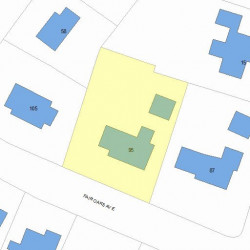 95 Fair Oaks Ave, Newton MA 02460-1143 plot plan
