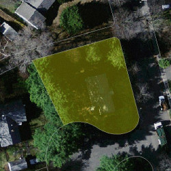 102 Hanson Rd, Newton MA  02459-3646 aerial view