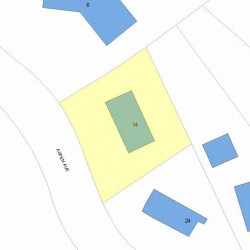14 Aspen Ave, Newton MA 02466-3023 plot plan