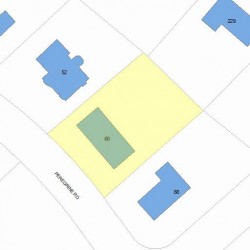 60 Peregrine Rd, Newton MA 02459-3441 plot plan