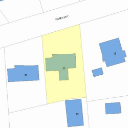 20 Fairfax St, Newton MA  02465-2607 plot plan