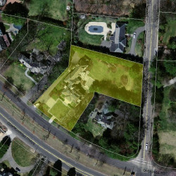 1415 Commonwealth Ave, Newton MA  02465-2829 aerial view