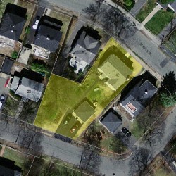42 Eliot Ave, Newton MA  02465-1711 aerial view