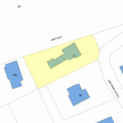 51 Greenwood Ave, Newton MA 02465-2507 plot plan