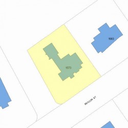 1573 Beacon St, Newton MA 02468-1507 plot plan