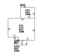 16 Dalby St, Newton MA  02458-1031 floor plan