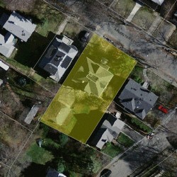 46 Arlington St, Newton MA  02458-2424 aerial view