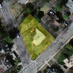 68 Hyde St, Newton MA 02461-1206 aerial view