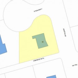 90 Hanson Rd, Newton MA 02459-3540 plot plan