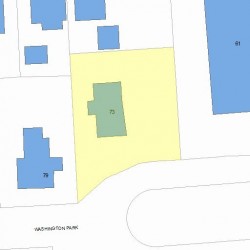 73 Washington Park, Newton MA 02460-1915 plot plan