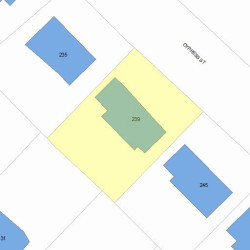 239 Cypress St, Newton MA 02459-2226 plot plan