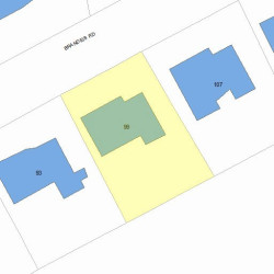 99 Brandeis Rd, Newton MA 02459-2707 plot plan