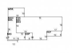 63 Smith Ave, Newton MA  02465-1543 floor plan