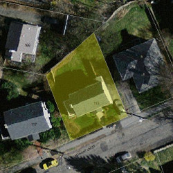 115 Nonantum St, Newton MA  02458-2447 aerial view