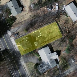 374 Winchester St, Newton MA  02461-2035 aerial view