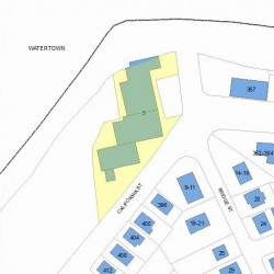 3 Bridge St, Newton MA 02458-1187 plot plan